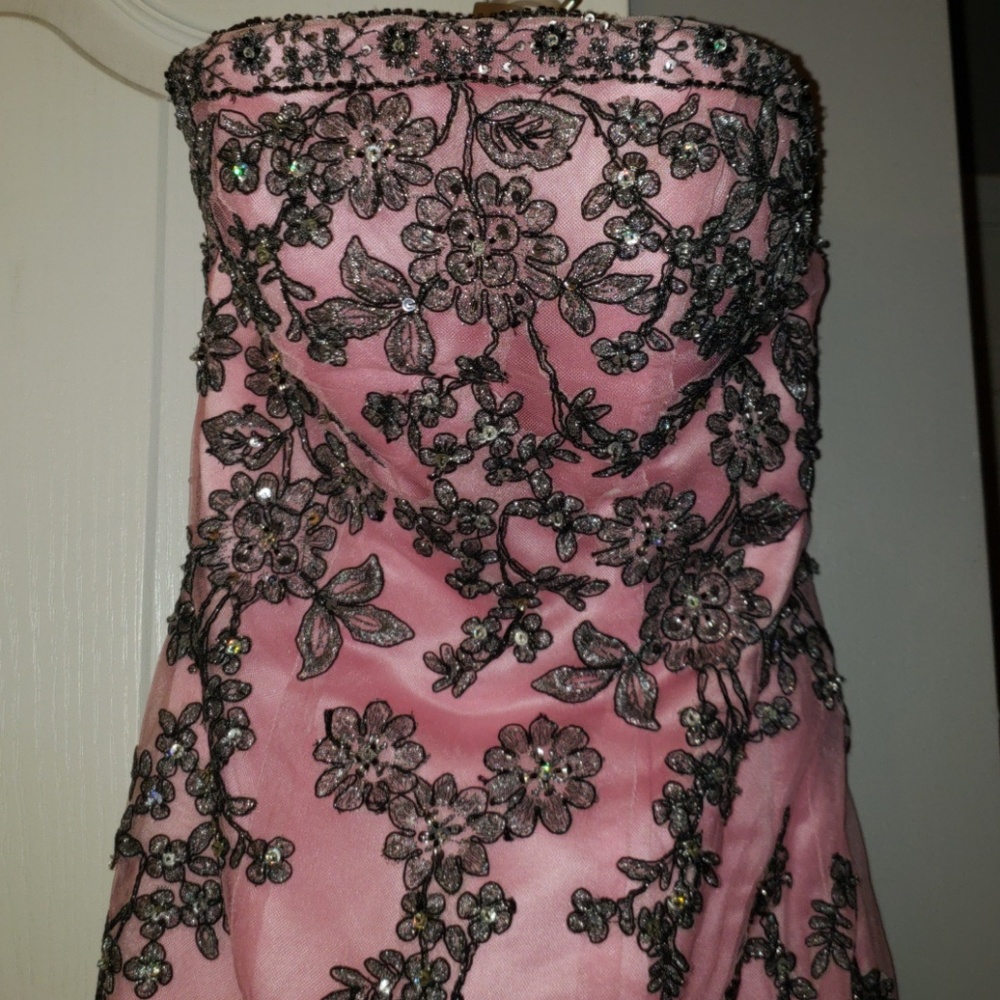 Precious Formals Gorgeous Strapless, Beaded Dress